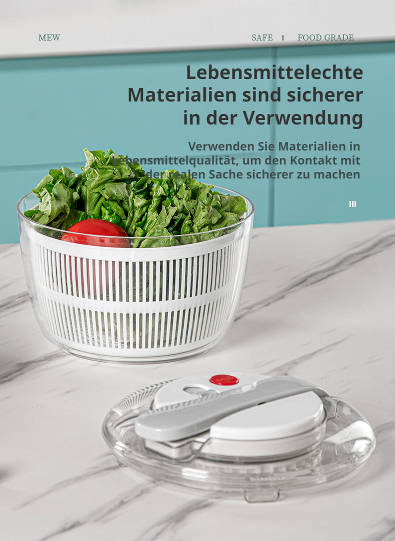 Einfache Bedienung der Obst- und Gemüsepresse