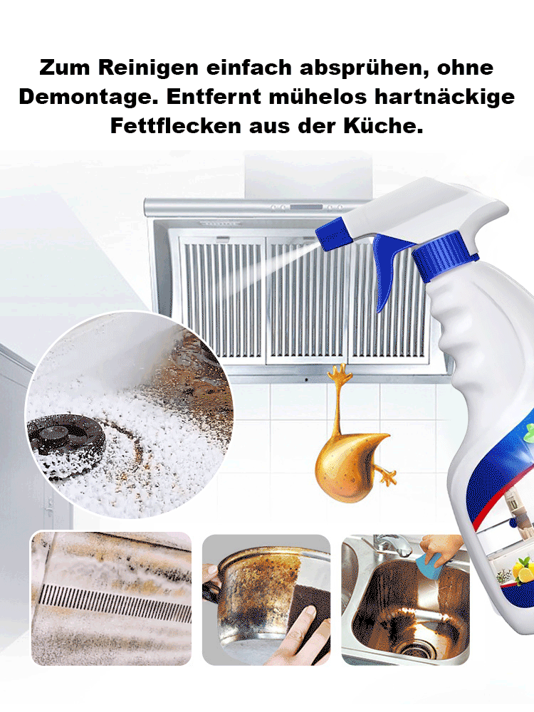 【Sprühen und sauber】Zeitsparender und müheloser Fettentferner