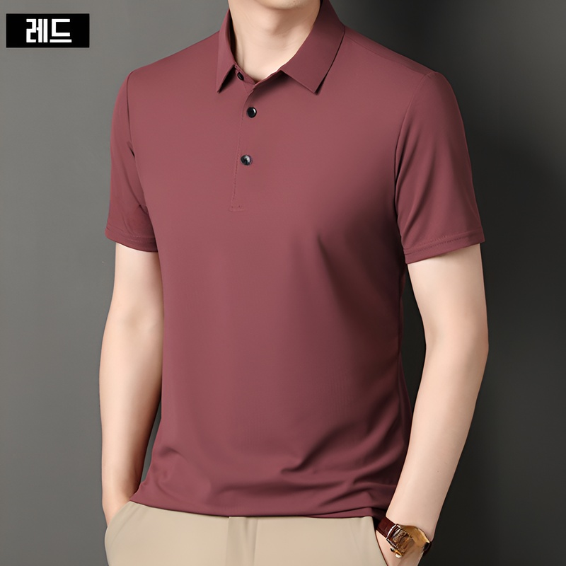 캐주얼 남성 아이스 통기 프린트 티셔츠 여름 패션 프린트 반팔 비즈니스 캐주얼 반팔 셔츠