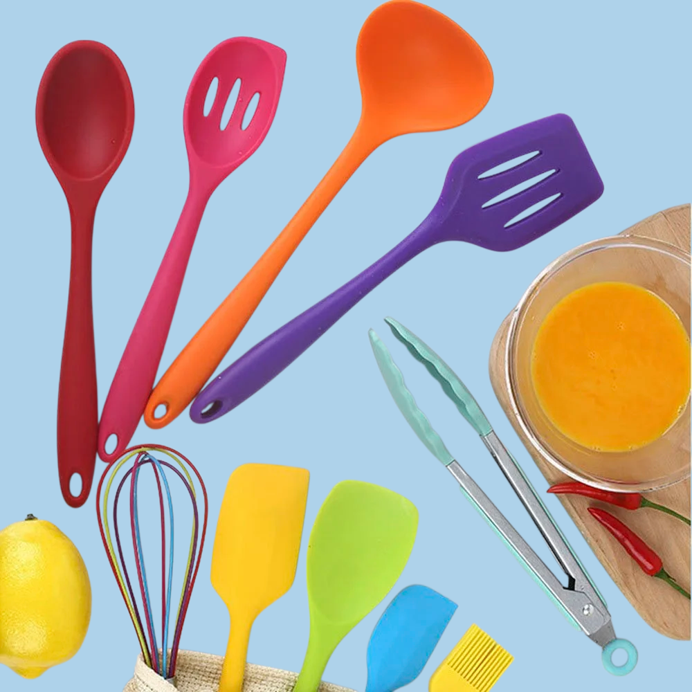 カラーシリコンキッチン用品10点セット