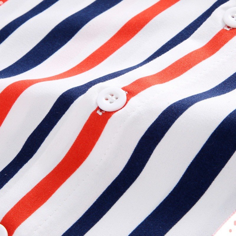 Stilvolles Trikott-Collar-Shirt mit Streifen