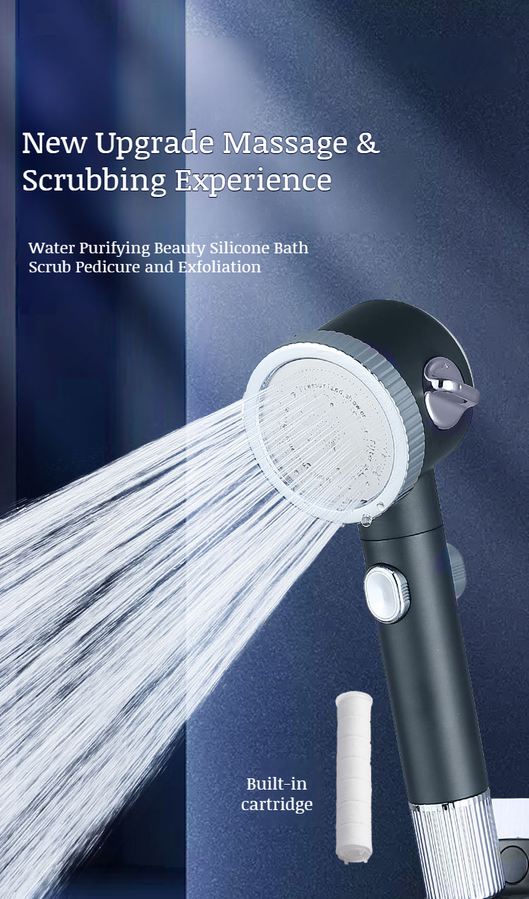 Easy to install handheld showerhead with filter