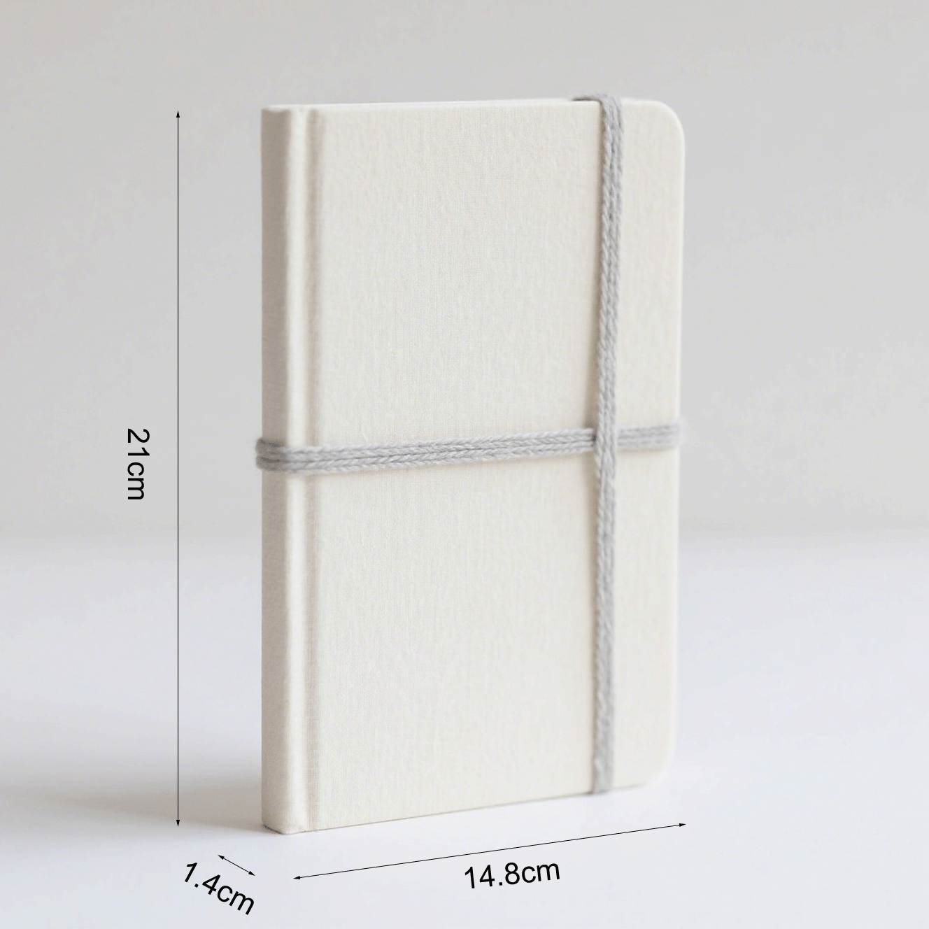 Lomo de seda en cuaderno de lujo para notas