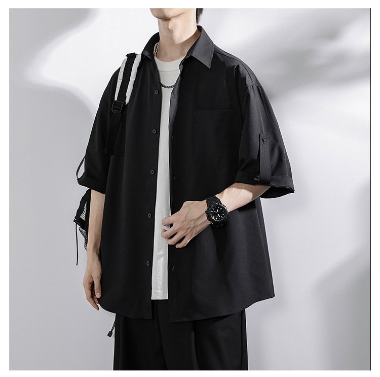 半袖アイスドレープシャツのフロントデザイン