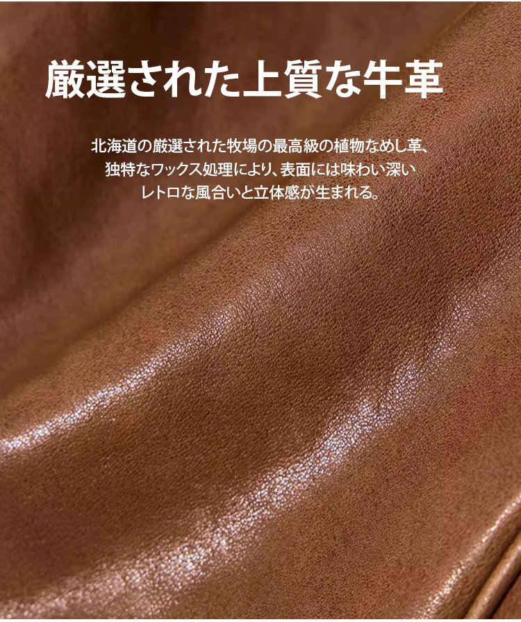 収納力抜群のレトロラムレザーバッグ内部