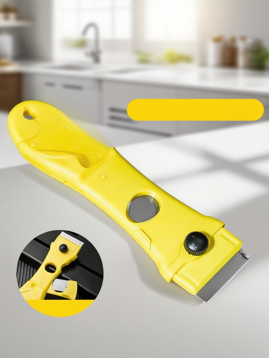 Odstraňovač lepidla s pevnou konstrukcí a ostrou čepelí