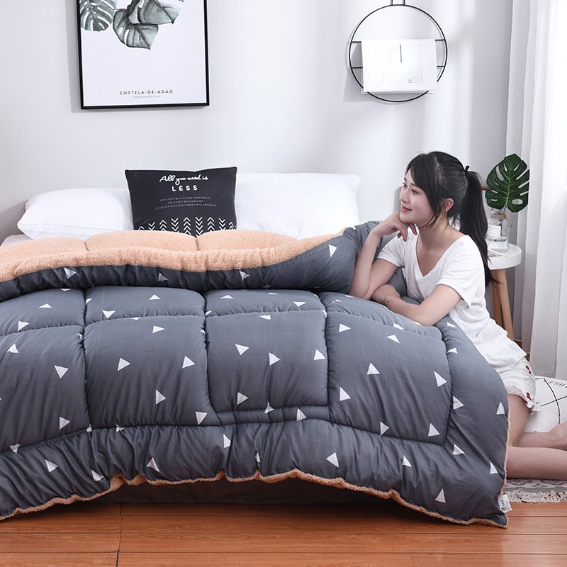 冬用ラムズウールキルト