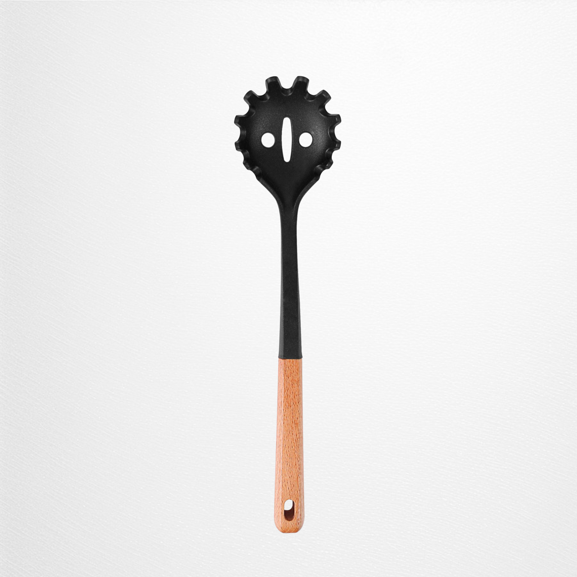 나무 손잡이 실리콘 주방용품 세트