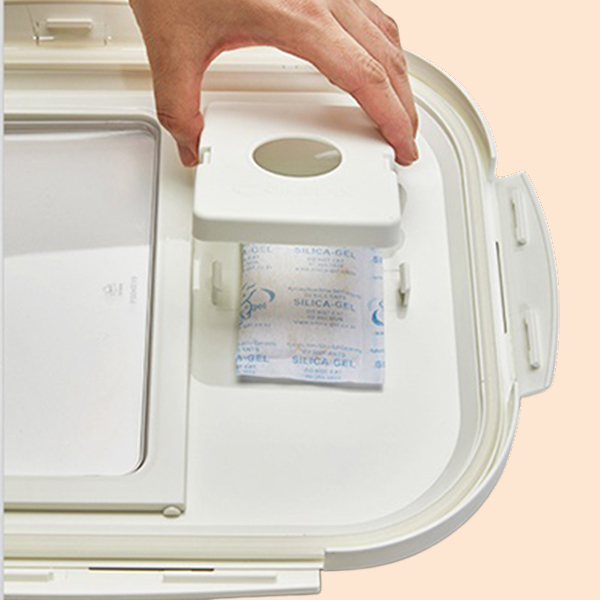 주방 수납함 플라스틱방습쌀통 쌀을 상자에 담다 쌀독보관함 방충 밀가루 수납함