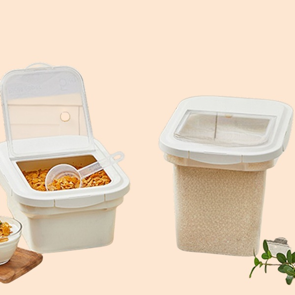 주방 수납함 플라스틱방습쌀통 쌀을 상자에 담다 쌀독보관함 방충 밀가루 수납함