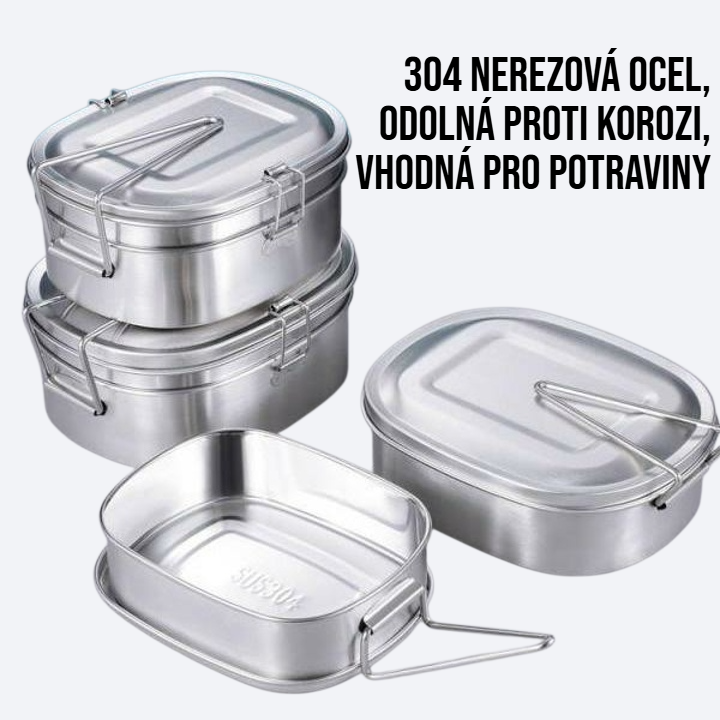 304 nerezová ocel obdélníkové zahubnutí jídlo krabice