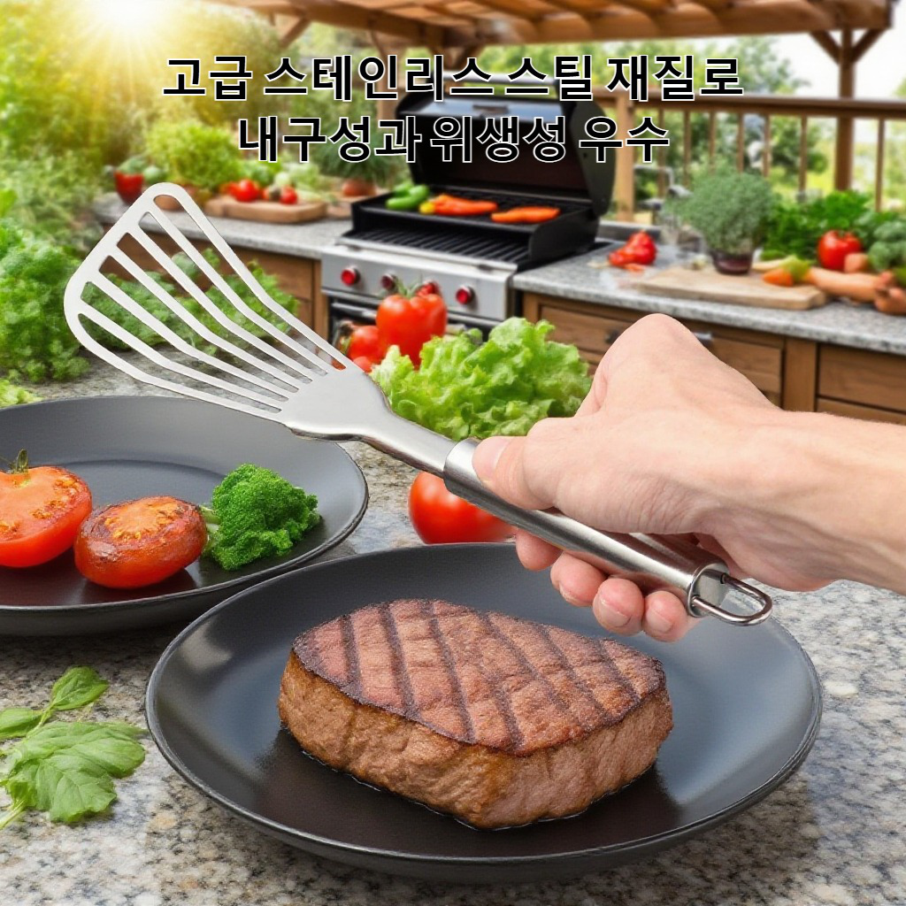 가정용 스테인리스 스틸 생선 튀김 주걱