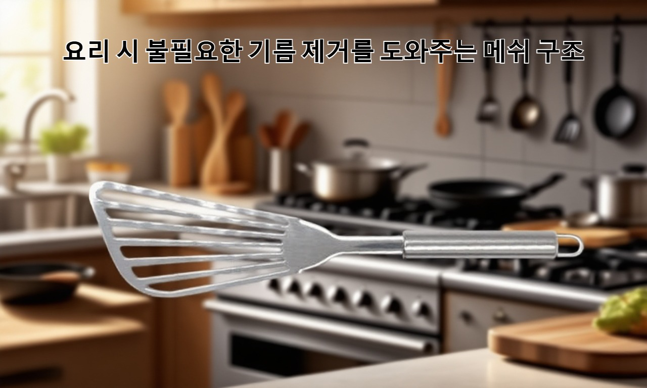 가정용 튀김 요리에 사용되는 주걱
