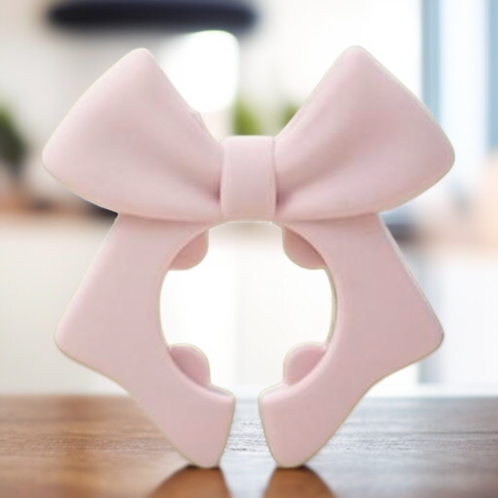 하트 모양 활 모양 실리콘 주걱 홀더