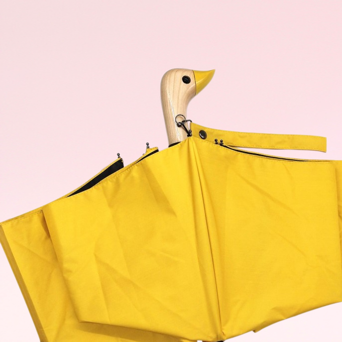 ร่มพับด้ามหัวเป็ดโลโก้ที่กำหนดเอง ร่มพับอัตโนมัติ