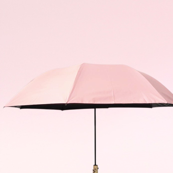 ร่มพับด้ามหัวเป็ดโลโก้ที่กำหนดเอง ร่มพับอัตโนมัติ