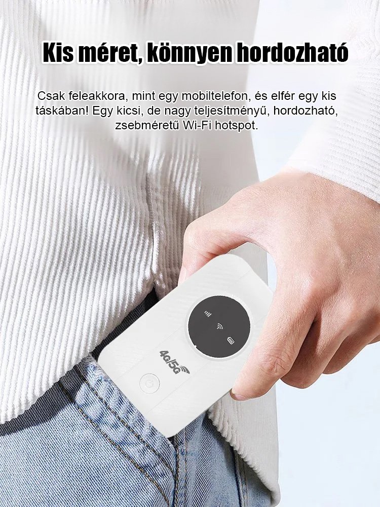 Nincsenek szerződési kötelezettségek vagy extra díjak! ⚡️ Gyors és hordozható Wi-Fi bárhová! 