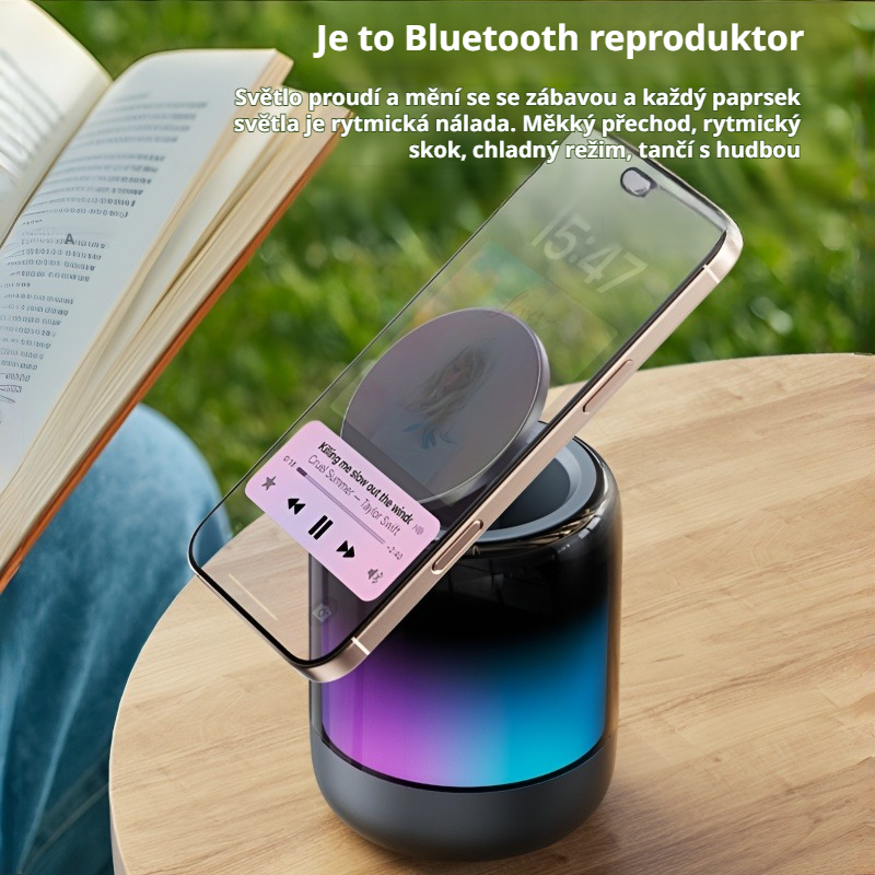 Bluetooth reproduktor stolní multifunkční teleskopický držák