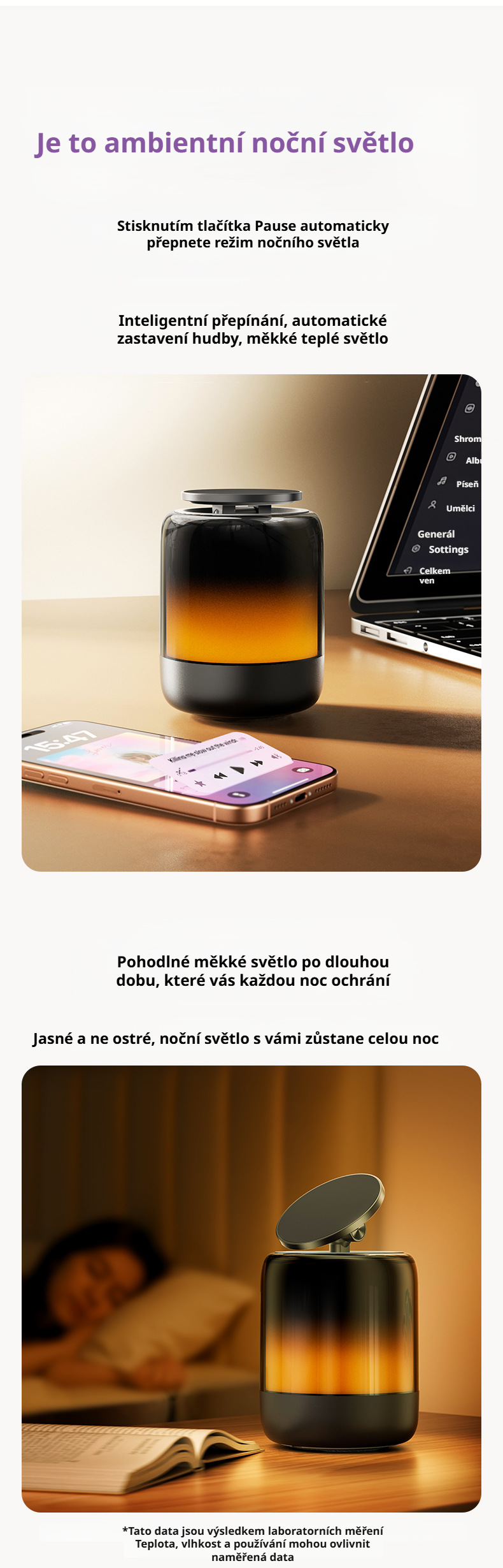 Teleskopický držák pro mobilní telefon a reproduktor