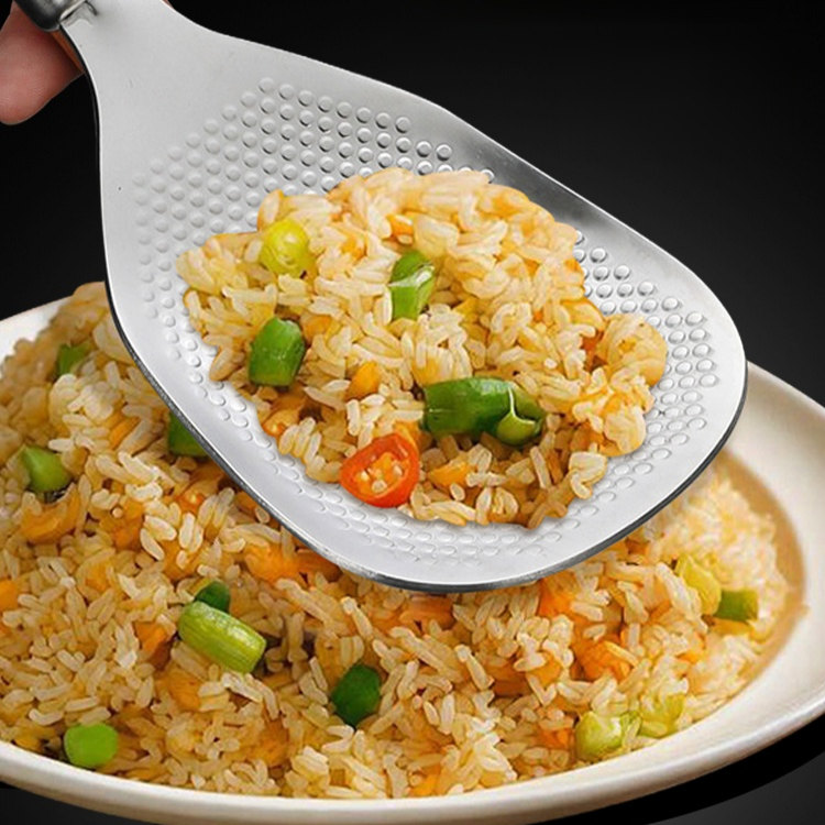 家用木柄電飯煲米飯不鏽鋼勺盛飯