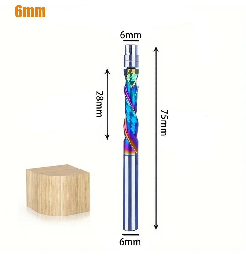 Precision engraving milling cutter with colorful design