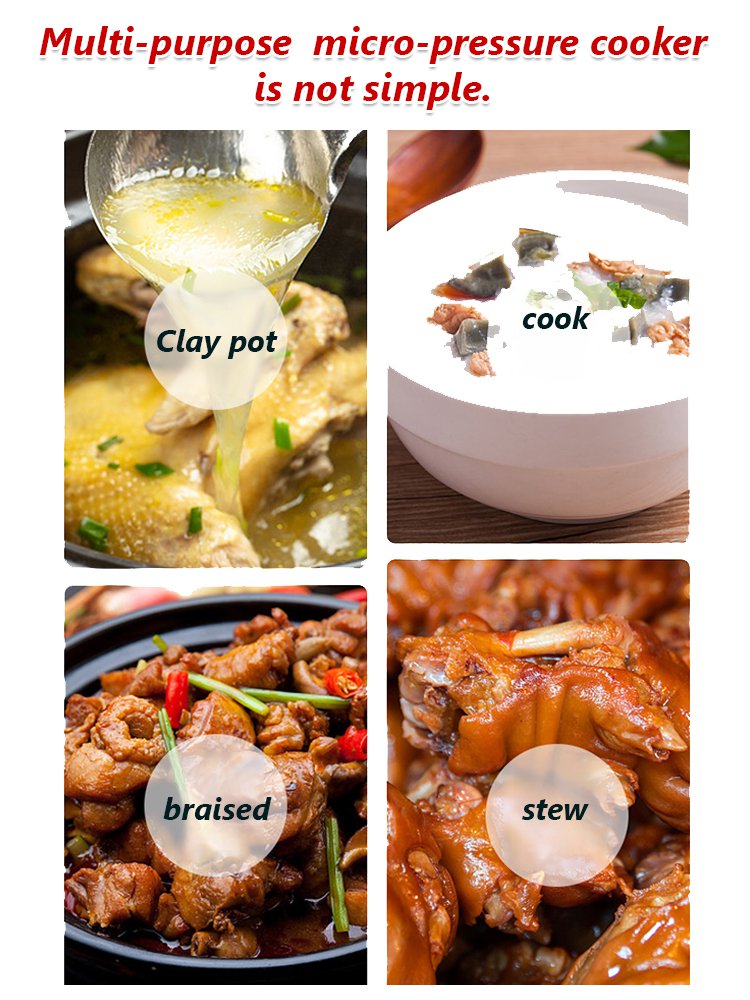 Multi-functional pressure cooker for soups and stir-fries