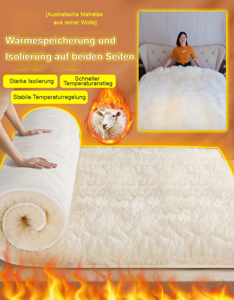 Matratze aus australischer Wolle