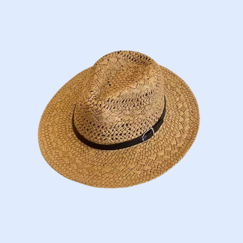 女性用通気性のある海辺の麦わら帽子