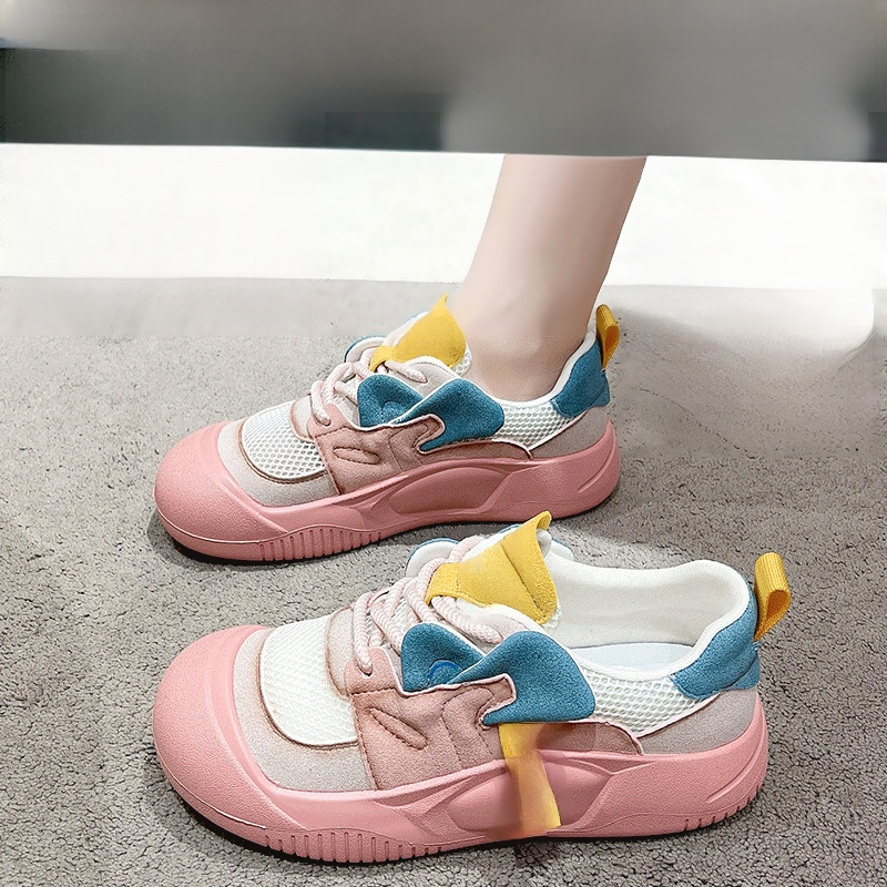 컬러블로킹 메쉬 스니커즈