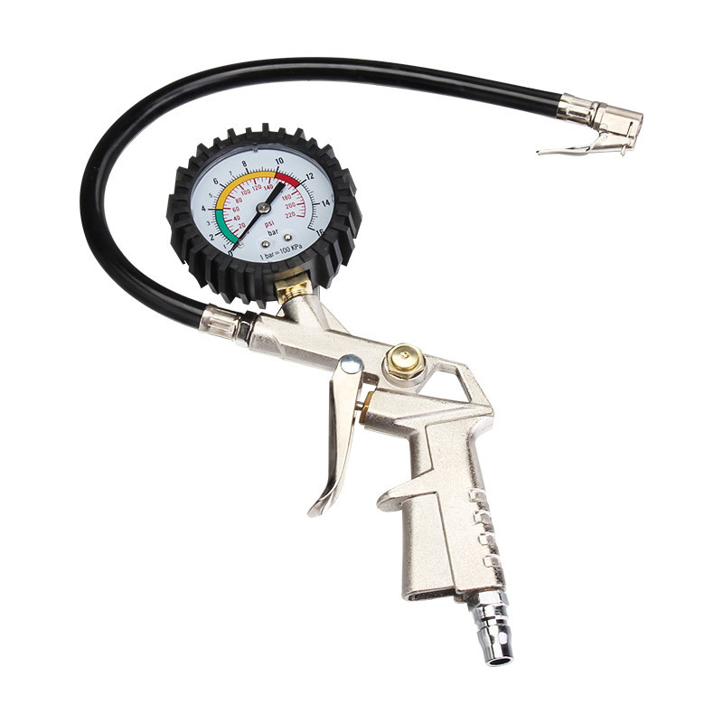 Tire pressure test gauge car tire pressure gauge filling gun