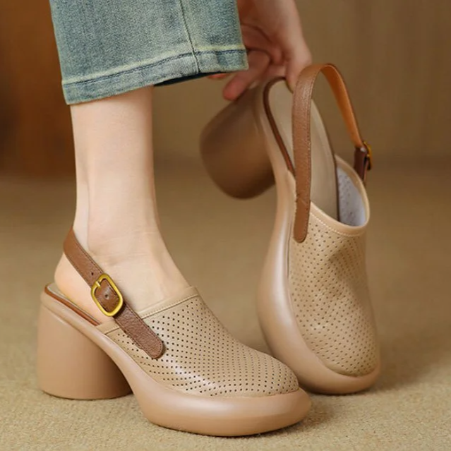 厚底メッシュサンダル