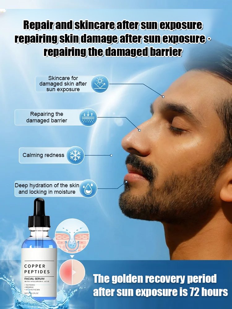 【4D Transparent Sodium Hyaluronate】Blue Copper Peptide Essence