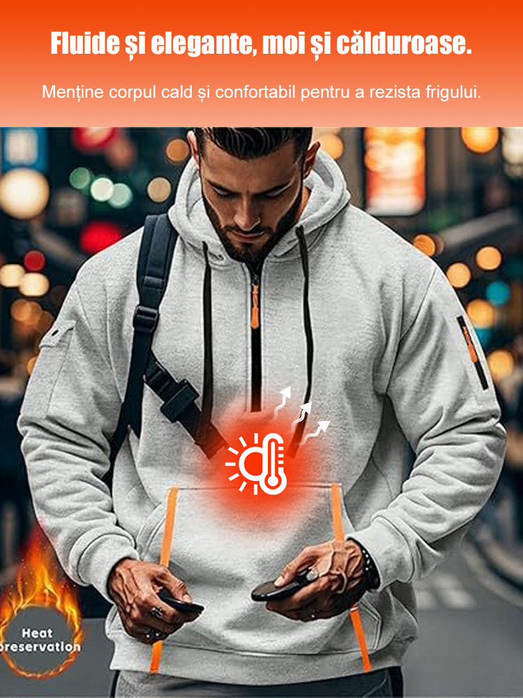 【Confortabil și călduros】  Hanorac cu glugă pentru toamnă și iarnă