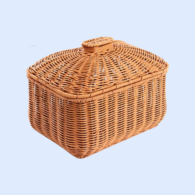 アクセサリー・化粧品・おもちゃ収納ボックス 人工籐編み