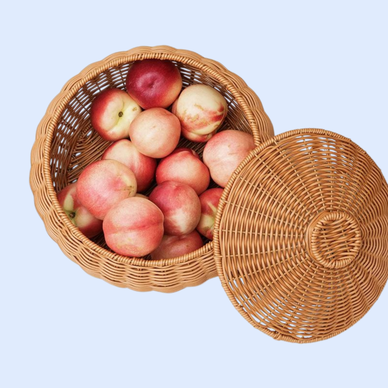 アクセサリー・化粧品・おもちゃ収納ボックス 人工籐編み