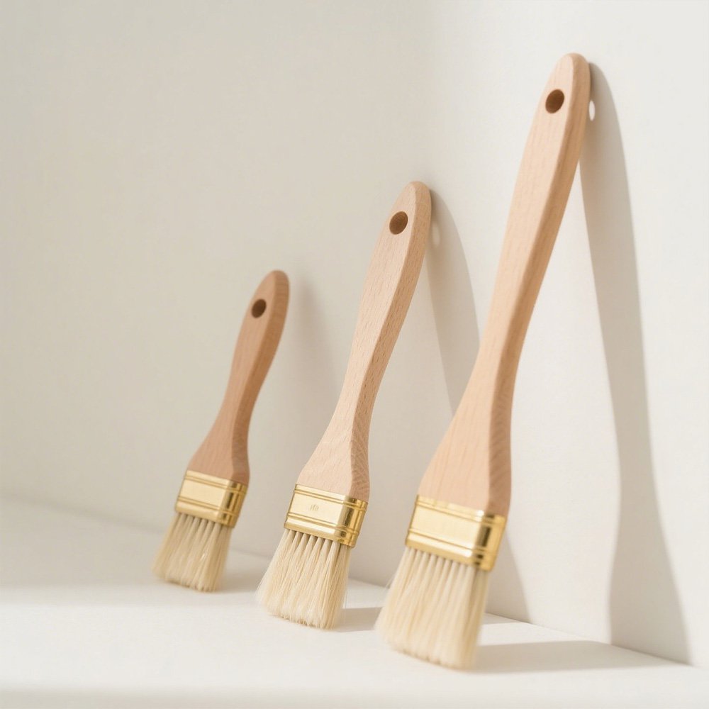 高品質で耐久性のあるキッチン用ソフト毛オイルブラシ