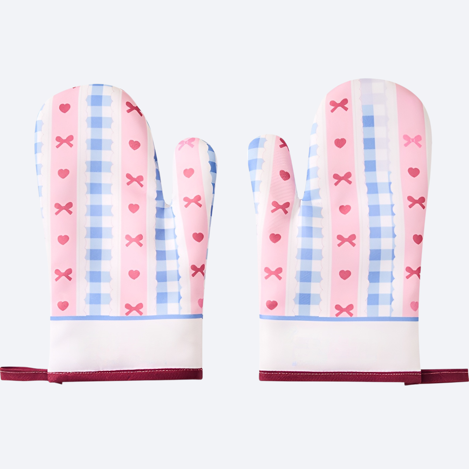 뜨거움 방지 단열 장갑을 두껍게 하다.