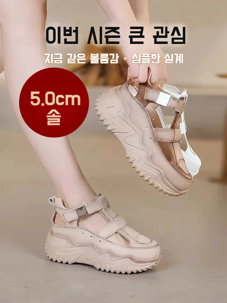 女性用夏用ソフトレザー通気性ローマサンダルの外観