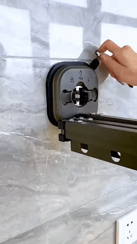 Great suction cup folding clothes drying rack#fypシ #amazonfavorites #t... | TikTok20248161640438.gif