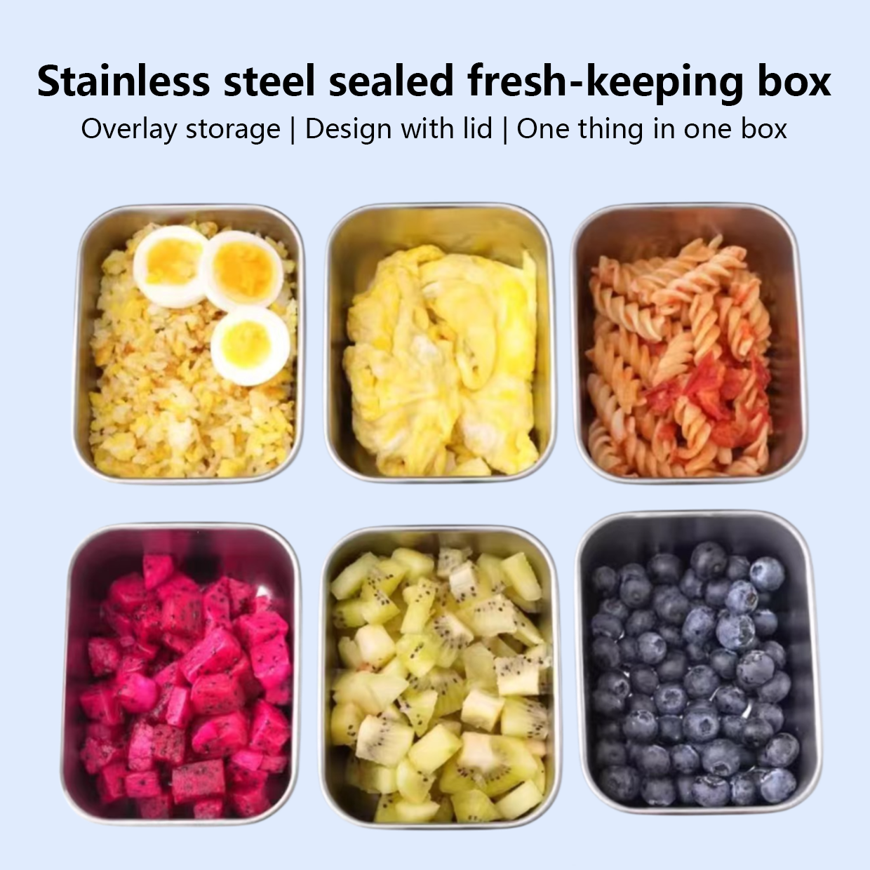 Stainless steel sealed fresh-keeping box