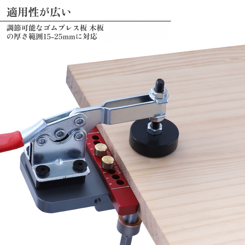 ヒンジオープナー キャビネットドア穴あけ補助工具 穴あきロケーター ヒンジ取り付け工具