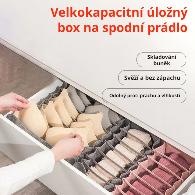 Velkokapacitní úložný box na spodní prádlo