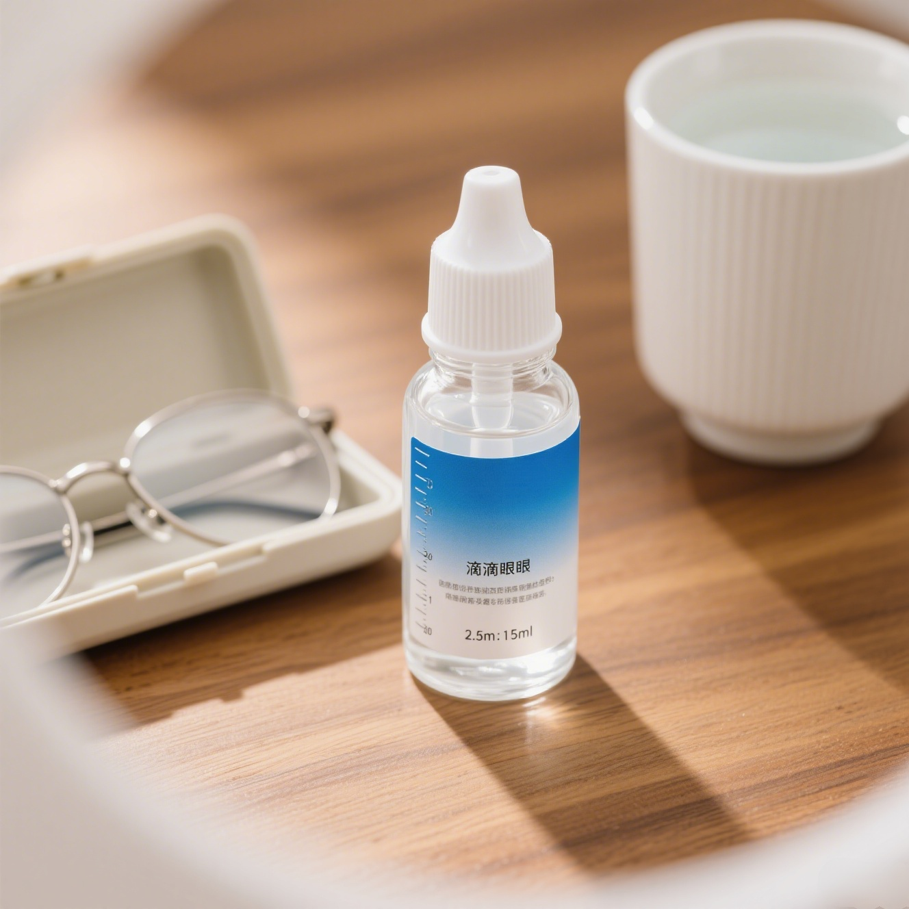 視力を改善するための目薬。