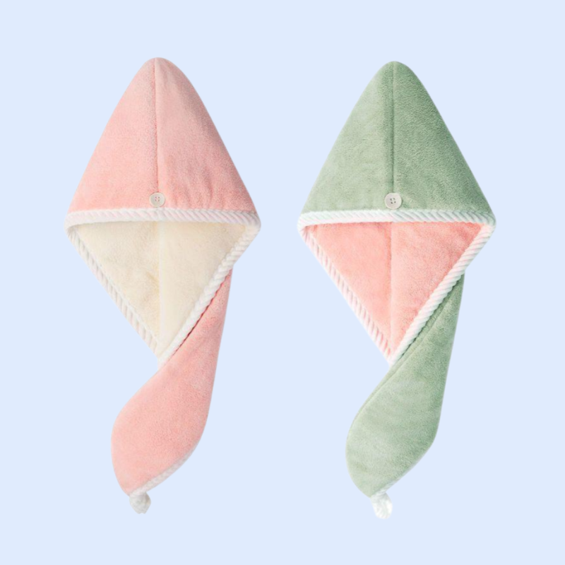 Quick-drying towel for washing and wiping hair