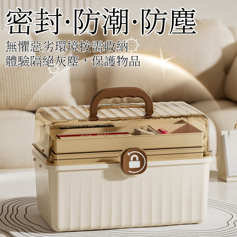 防潮防塵大容量家用醫藥箱