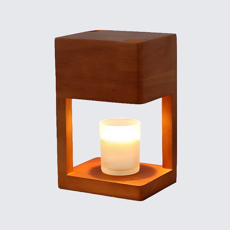 臥室床頭木質小夜燈