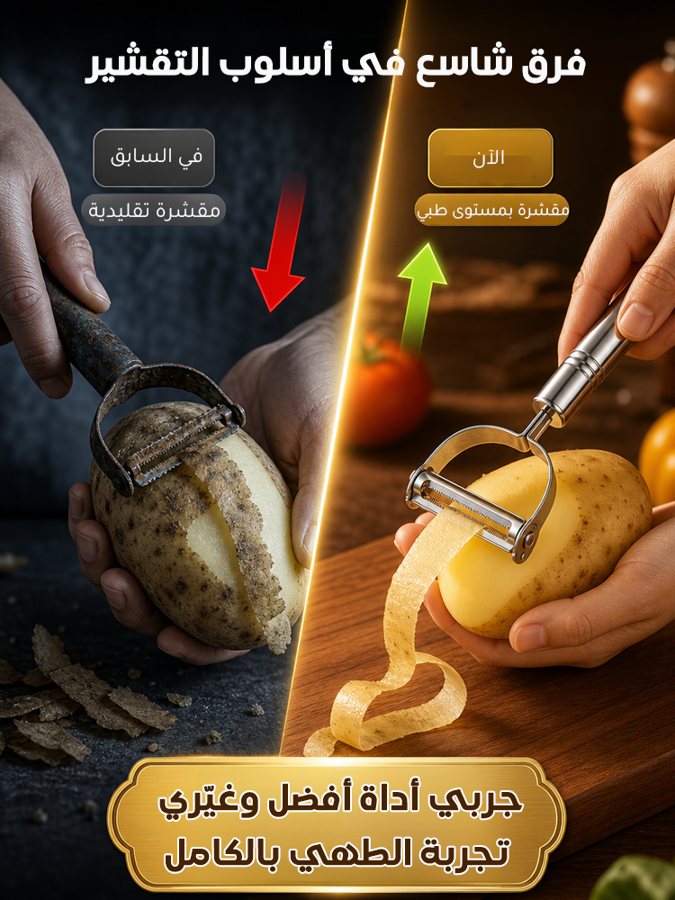 مجموعة مقشرة ومبشرة متعددة الاستخدامات فائق الحدة، من 3 قطع