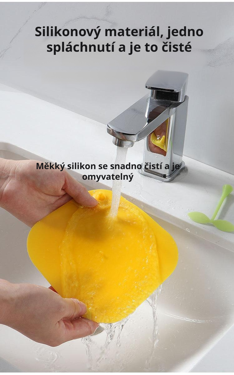 Odtoková samolepka ve tvaru fazole