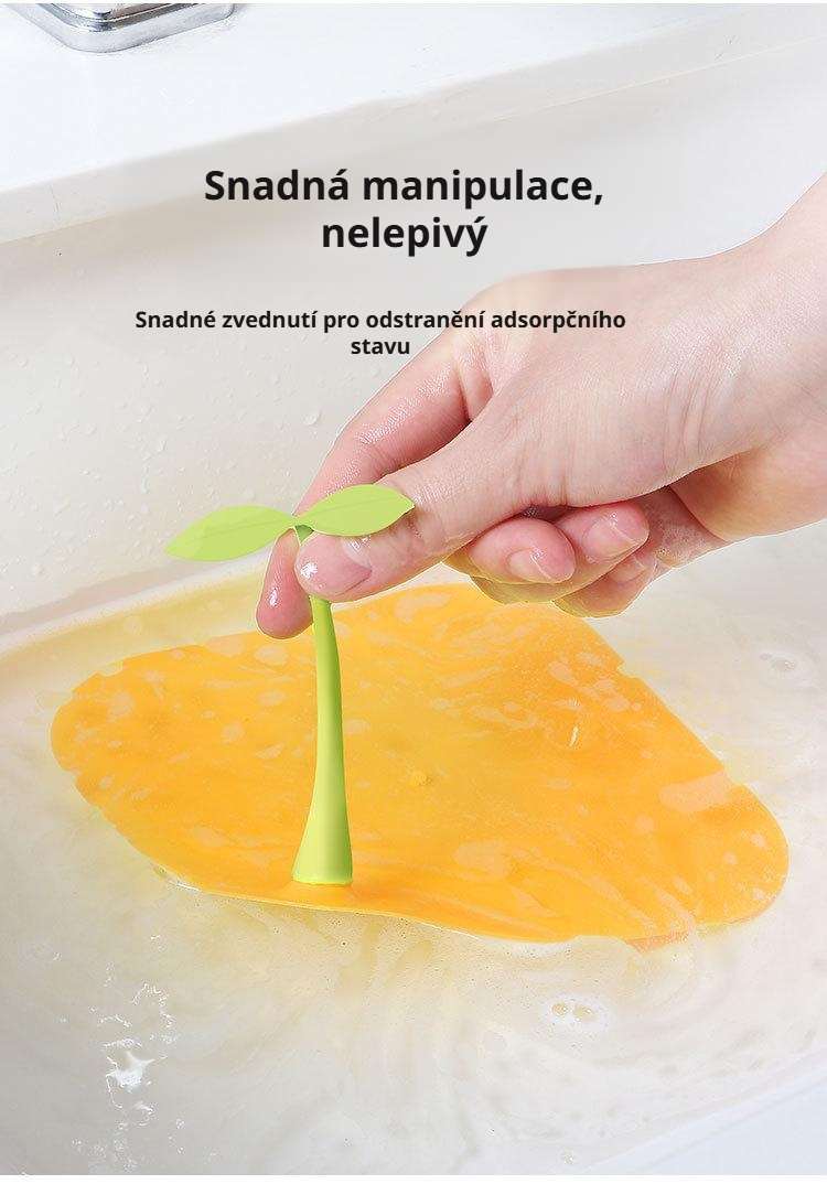 Detail silikonového víčka proti zápachu