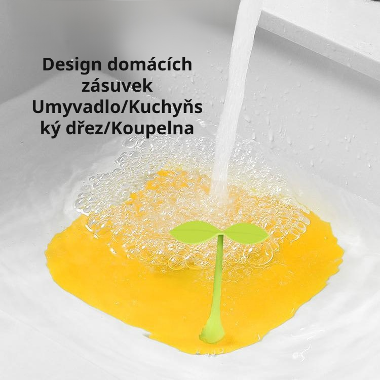Silikonové samolepky na odtok, nové víčko ve tvaru fazolového klíčku, proti hmyzu a zápachu